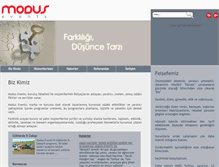 Tablet Screenshot of modusevents.com